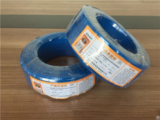 European Standard Pvc Insulation Wire Resistance To Fire Electrical Cable Cloth Wires