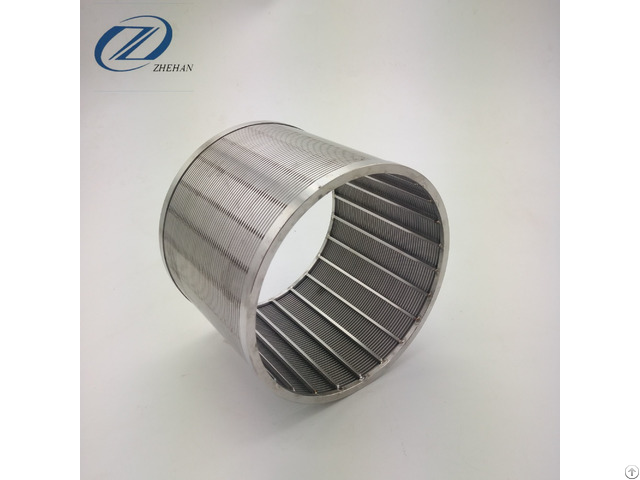 Stainless Steel Cylinder Wire Mesh Filter Johnson Wedge With High Flow Capacity