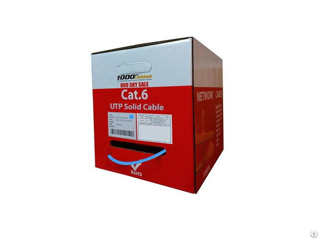 1000ft Cat6 Plenum Cmp Cable With Solid Conductors