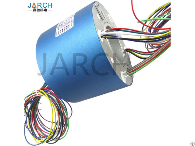 Electrical Connectors Electric Swivel Through Bore Assembly Rotary Joint Slip Ring For Carbon Brush