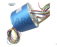 Electrical Connectors Electric Swivel Through Bore Assembly Rotary Joint Slip Ring For Carbon Brush