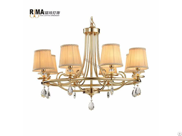 Modern Decorative Gold Chandeliers For Living Room Fancy Lights