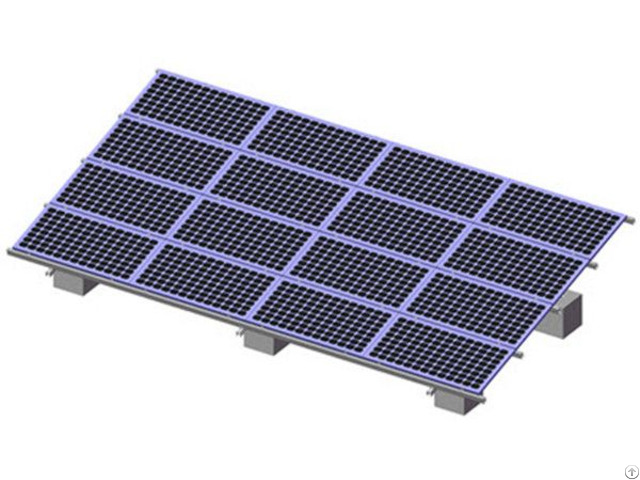 Wind Speed 60m S Solar Pv Gound Mounting System With Aluminium Framework