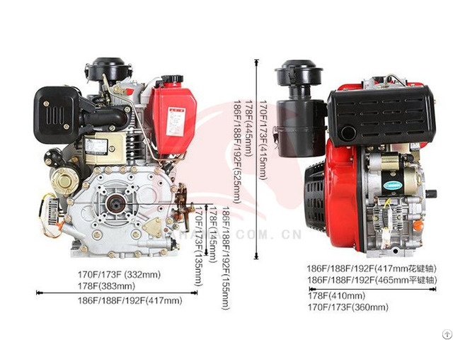 Air Cooled Changchai Changfa Jiangdong Diesel 186f Engine
