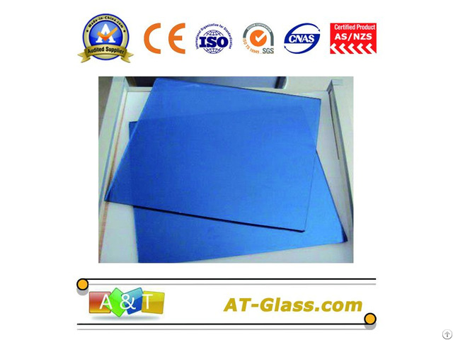 4mm 5mm Dark Blue Reflective Float Coated Building Glass