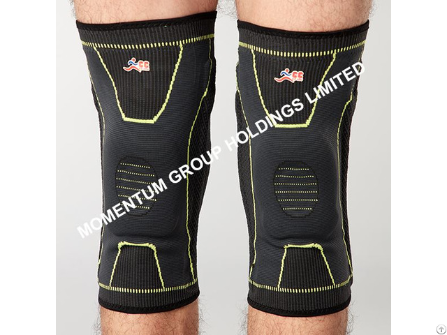 Black Color Knee Support With Silicone Pad