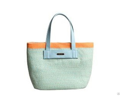 Multi Color Braid Paper Tote Bag