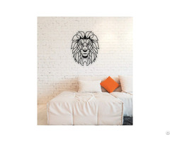 Linewallart Lion Head Figure For Home And Office Decor