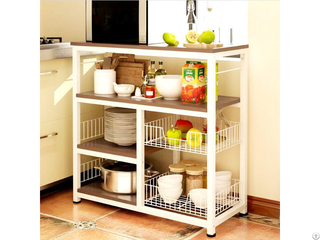 Cheap 3 Tier Kitchen Baker S Rack Utility Microwave Oven Stand Storage Cart Workstation Shelf