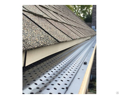 Perforated Metal Leaf Guards Keep Your Gutters Clean