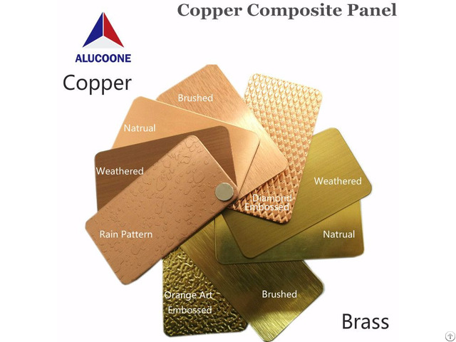 Alucoone Art Embossed Copper Composite Panel Supplier