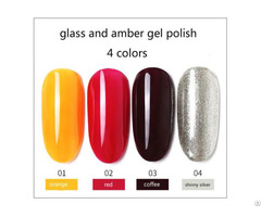 Glass Amber Nail Gel Polish Soak Off Uv Painting