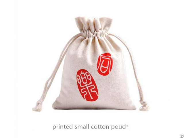 Small Cotton Drawstring Gift Bag