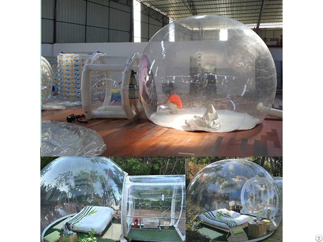 Pvc Air Pumped Up Mobile Camp Bubble Tent