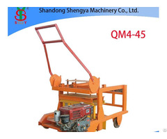 Qm4 45 Diesel Mobile Concrete Block Making Machine