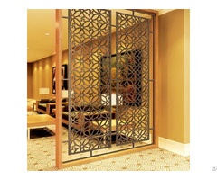 Customized Decorative Interior Stainless Steel Mirror Room Divider Screen