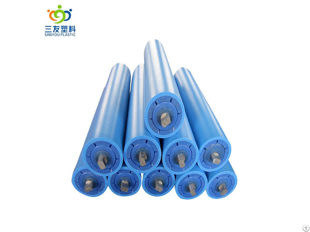 Idler Plastic Coated Conveyor Rollers Material Handling