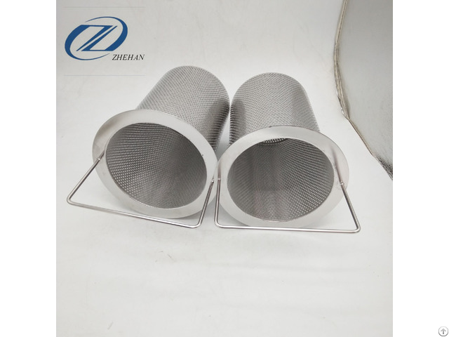 Stainless Steel Strainer With Perforated Filter Basket For The Hole Shape Stability