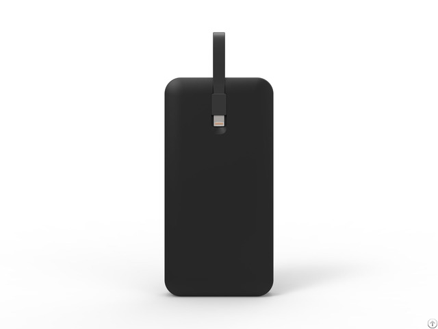 Ultra Slim Power Bank With Built In Cable