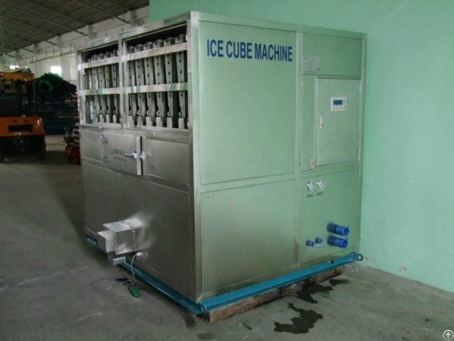 Edible Cube Ice Machine Hlc 2t Clean Sanitary Used In Cold Drink Shop