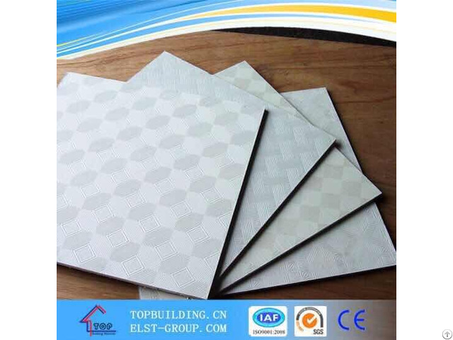 Pvc Laminated Gypsum Ceiling Tile