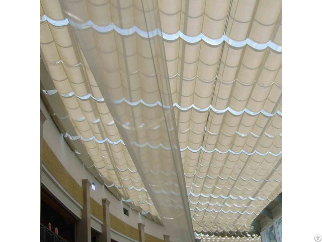 Tensile Retractable Skylight Shade Assemble System