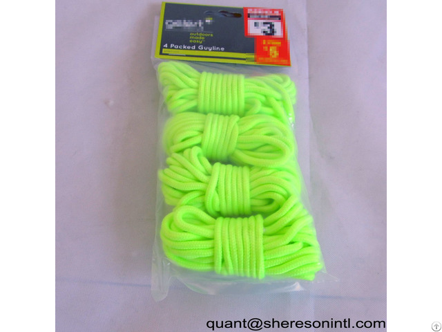 Guy Line Flourescent Rope Pp Nylon Poly Elastic