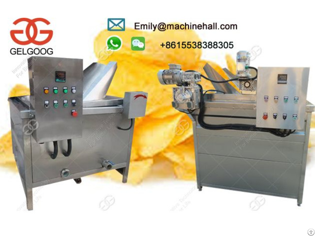 Commercial Potato Chips Frying Machine For Sale