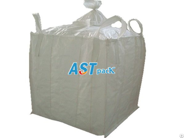 Four Loops Jumbo Bag For Pet Resin With Loading And Discharging Spout