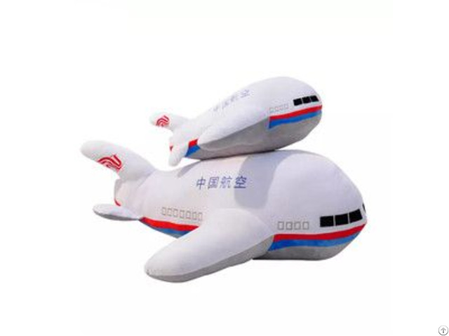 Beautiful Appearance 100 Percent Polyester Fibers Custom Plush Plane Toy