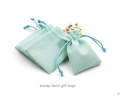 Burlap Jewelry Bag