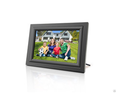 Hdgenius 10 Inch Wifi Digital Picture Frame Hd Display Touchscreen Real Wood