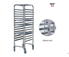 Stainless Steel Single Unit Rack Trolley