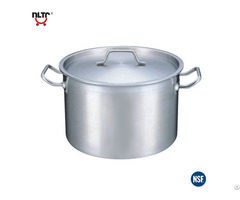 Stainless Steel Durable Thicker Base Shallow Storage Pot