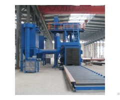 Q69 Steel Plate Roller Conveyor Shot Blasting Machine