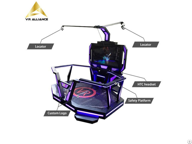 9d Standing Platform Virtual Reality Equipment For Theme Park