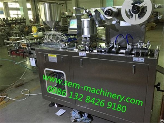 Cosmetic Lotion Cream Liquid Blister Packing Machine