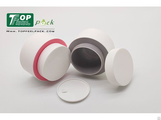 New Design 50g Double Color Empty Pp Cosmetic Cream Jar