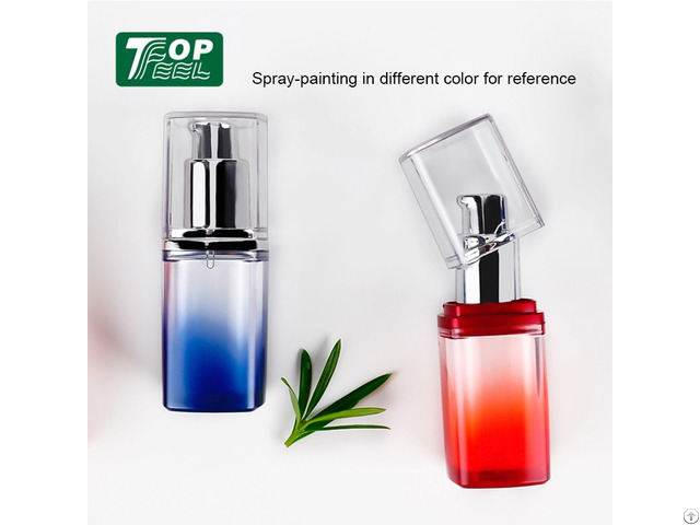 Square Shape As Cosmetic Liquid Pump Airless Plastic Bottle