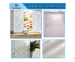 Bt8086 White Lotus Self Adhesive Privacy Glass Film