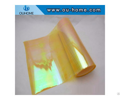 Bt206 Holographic Pvc Vinyl Yellow Iris Film