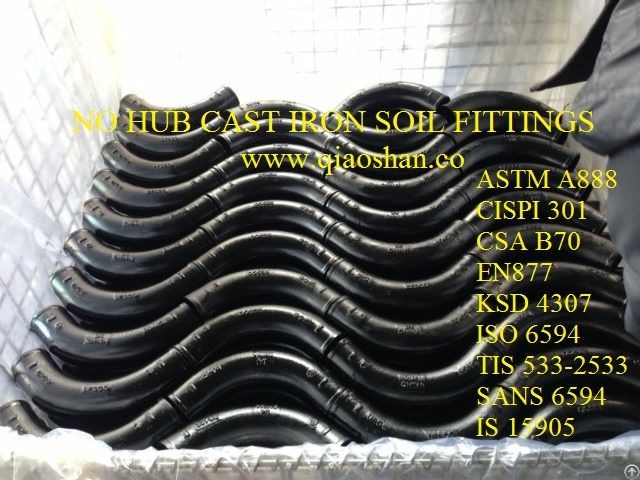 Cispi 301 Astm A888 No Hub Cast Iron Soil Fittings