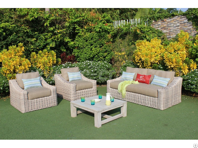 Wicker Patio Conversation Set Atc Furniture