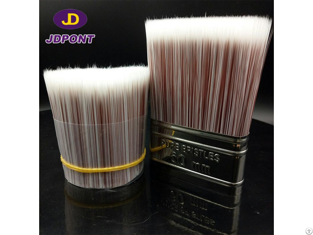 White Red Hollow Solid Tapered Synthetic Brush Filament