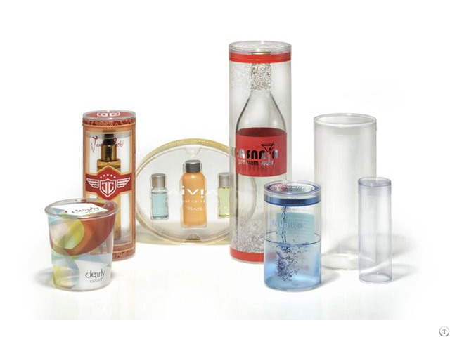 Clear Plastic Tube And Round Packaging