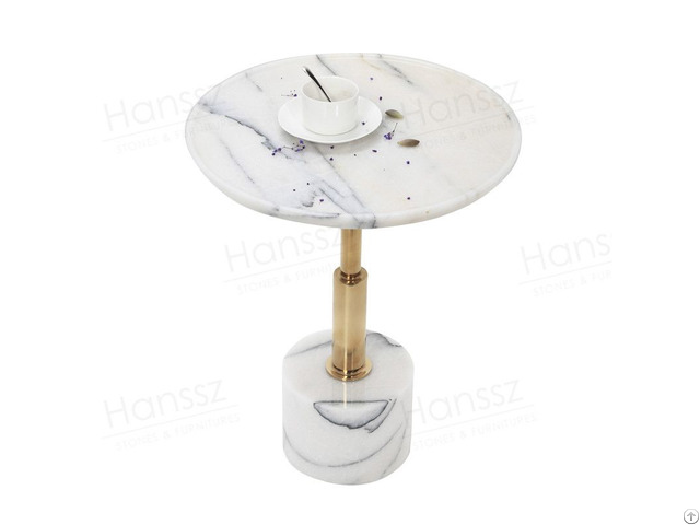 Beautiful Stone White Marble Side Table For Your Home