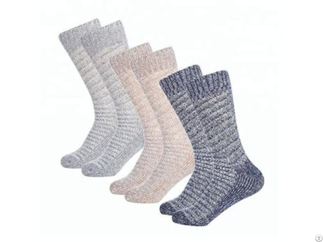 Wholesale Cable 100 Percent Cashmere Socks Unisex Women