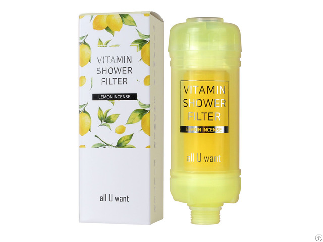 All U Want Vitamin Peptide Shower Filter-lemon