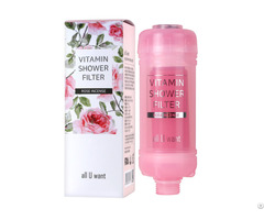 All U Want Vitamin Peptide Shower Filter Rose