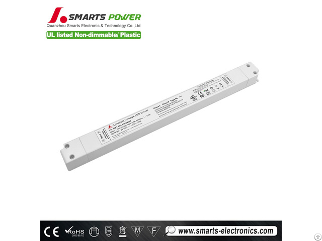 Plastic Housing 24v 30w Led Driver With Ul Listed